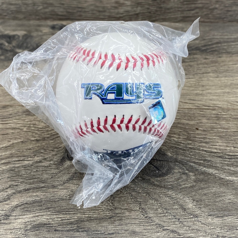 Fotoball Tampa Bay Rays Baseball White 2002 MLB Souvenir Logo Ball